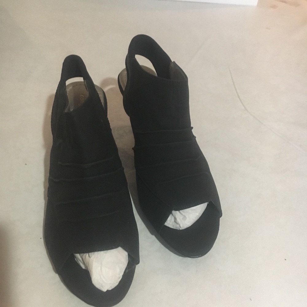 NEW Cut out - Peep toe sandal booties, black - Picture 5 of 9